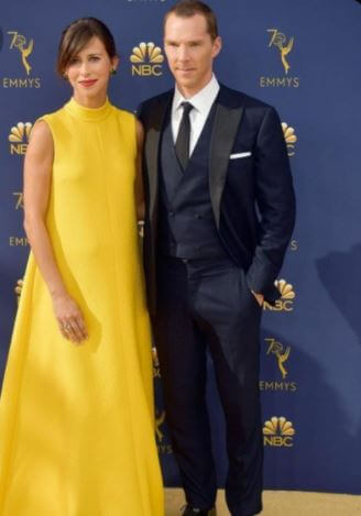 Emily Peacock uncle Benedict Cumberbatch with his wife Sophie Hunter attending an event together.
